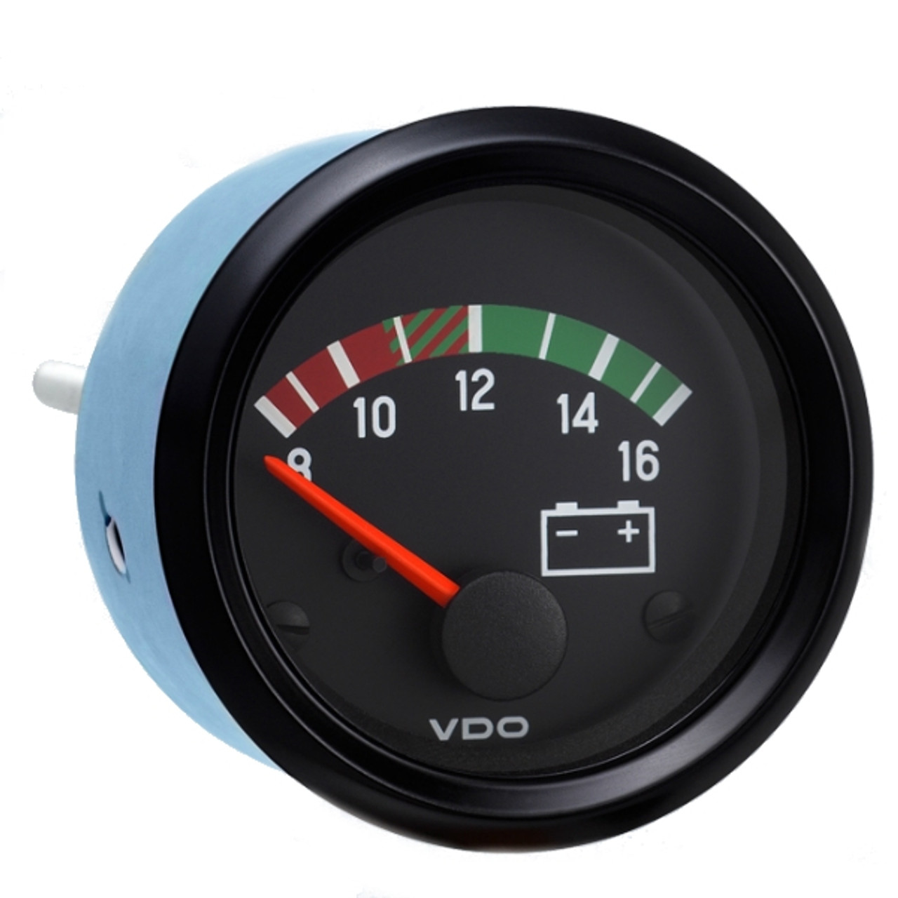 VDO 2-1/16 in. Cockpit International 8-16V Voltmeter 12V with M4 Stud  Connection - 332 901