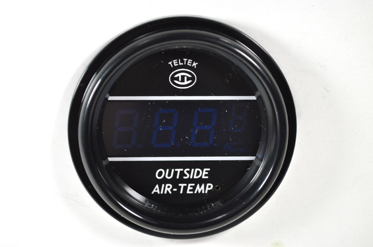 Teltek Outside Temperature Gauge with Ice Warning and Blue Display - 202