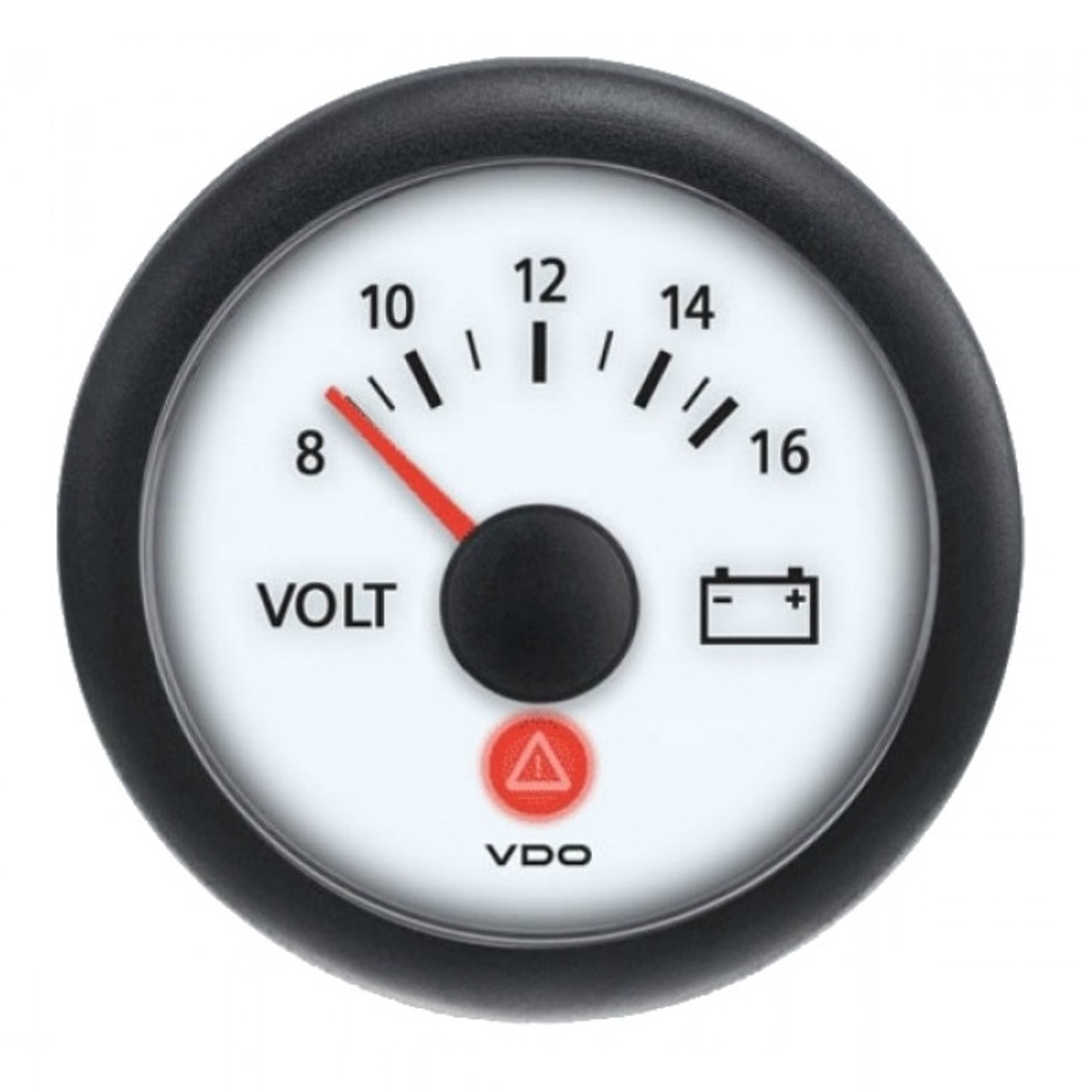 VDO ViewLine Ivory 52mm Voltmeter 12V - A2C53191768-S