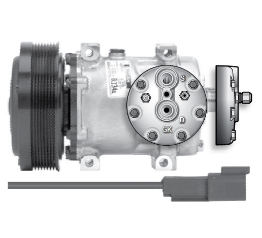 Sanden Compressor 75R81134 / RD-5-11236-0P by Red Dot