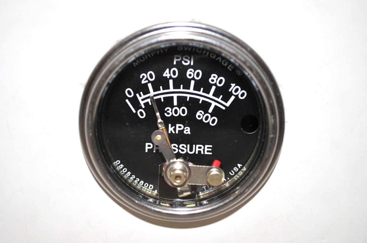 Murphy 0-100 PSI Mechanical Pressure Swichgage 2 in. with FS Contact -  Plated Steel - 20P-F-100
