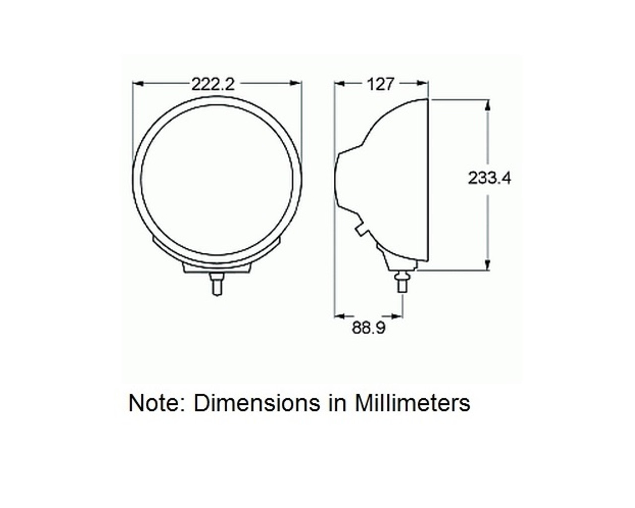 Hella Beam Lamp H12560021