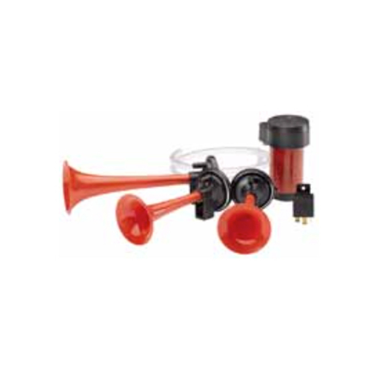 HELLA 003001671 Triple-Tone Horn Kit with 12V Air Compressor and Mounting  Bracket