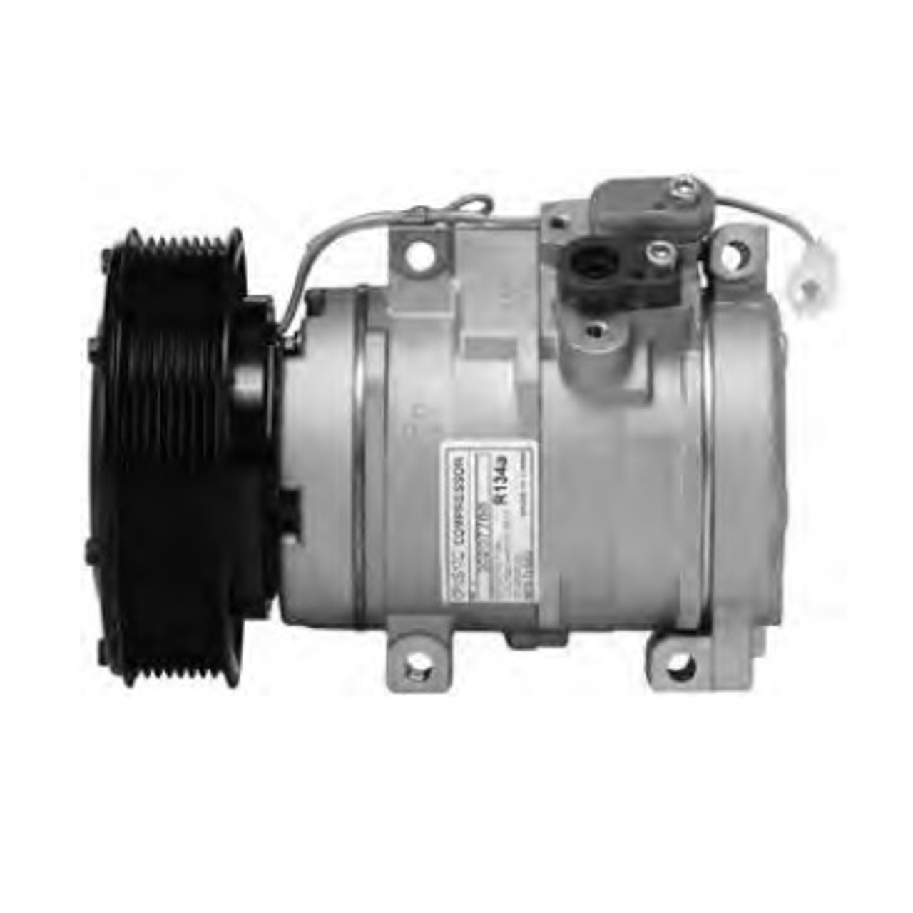 Red Dot Model 10S17C Nippondenso Compressor 24V 140mm PV8 Clutch - 75R9044  / RD-5-14070-0P