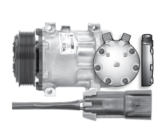 Red Dot Sanden Compressor 75R84672 / RD-5-13071-0P
