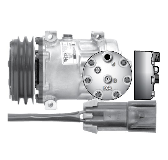Red Dot Sanden Compressor 75R84632 / RD-5-10737-0P