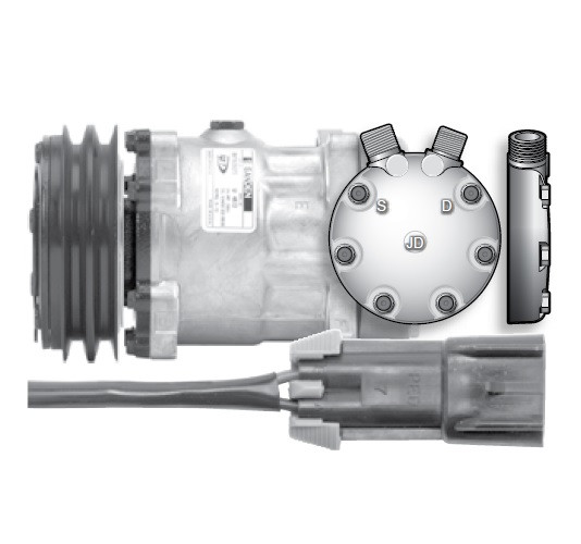 Red Dot Sanden Compressor 75R84362 / RD-5-10276-0P