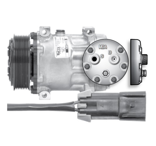 Red Dot Sanden Compressor 75R84232 / RD-5-10267-0P