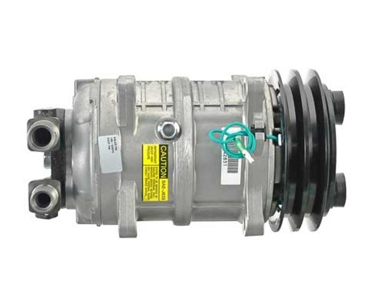 Seltec/Valeo Compressor Model TM16HD/HS 24V R134a with 132mm 2Gr Clutch and  D Head - Ear Mount - MEI 5796