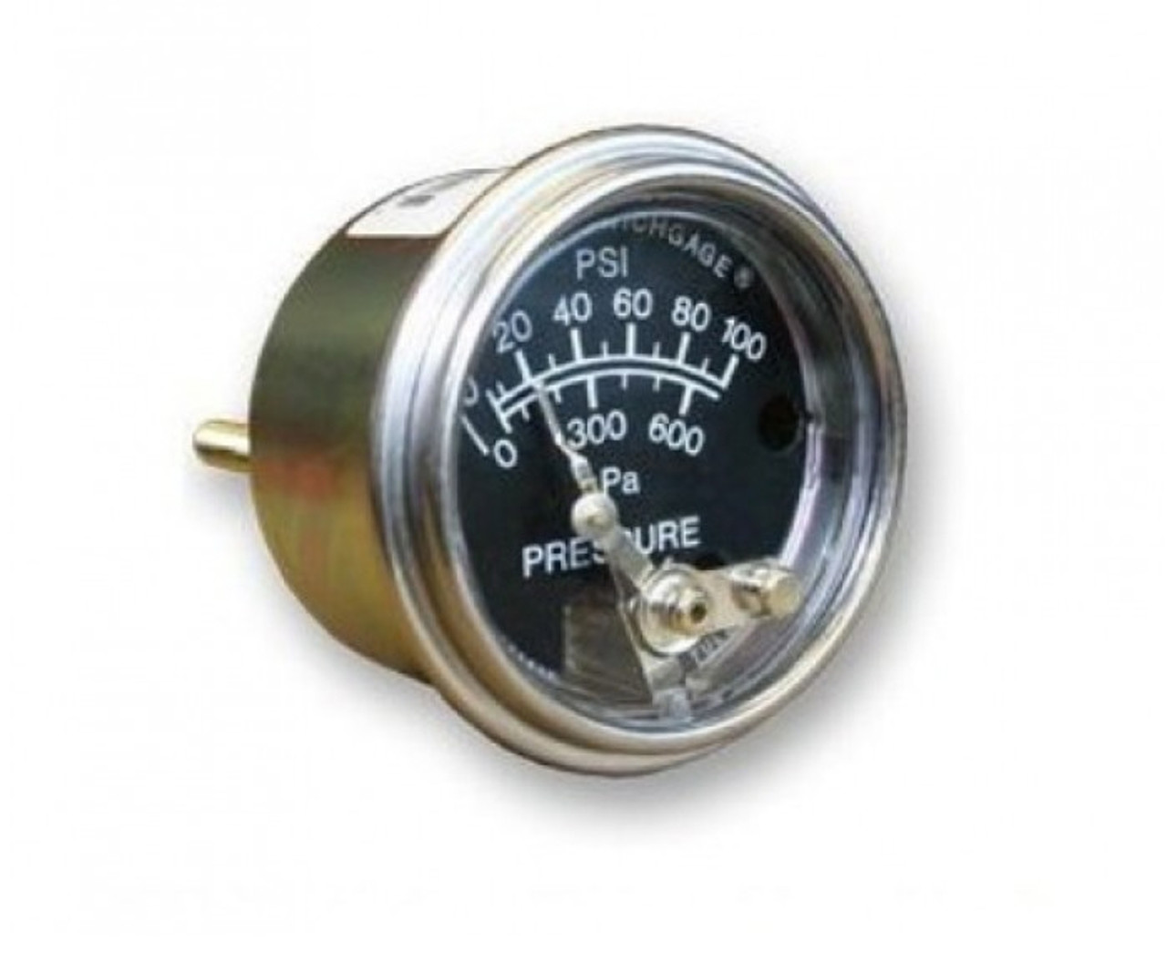 Murphy 0-100 PSI Mechanical Pressure Swichgage 2 in. with High/Low Contacts  - Plated Steel - 20P-HL-100