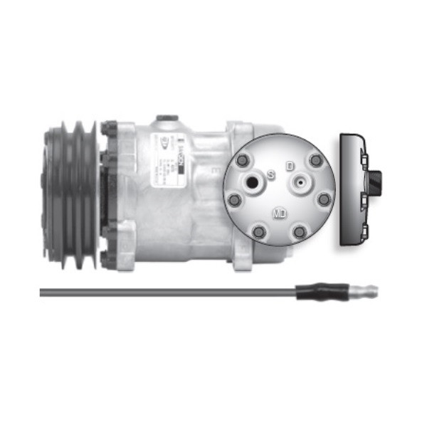 Red Dot Sanden Compressor 75R8442