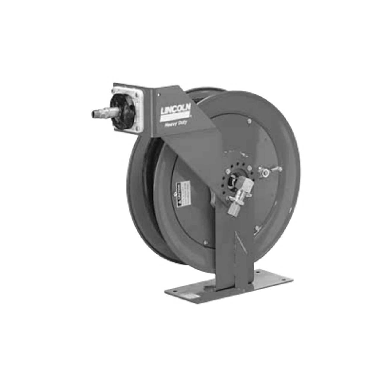Lincoln Heavy-Duty Medium Pressure Reel Assembly with Less Hose End Control  50 ft. with 1/2 in. Hose Diameter - 83464-50