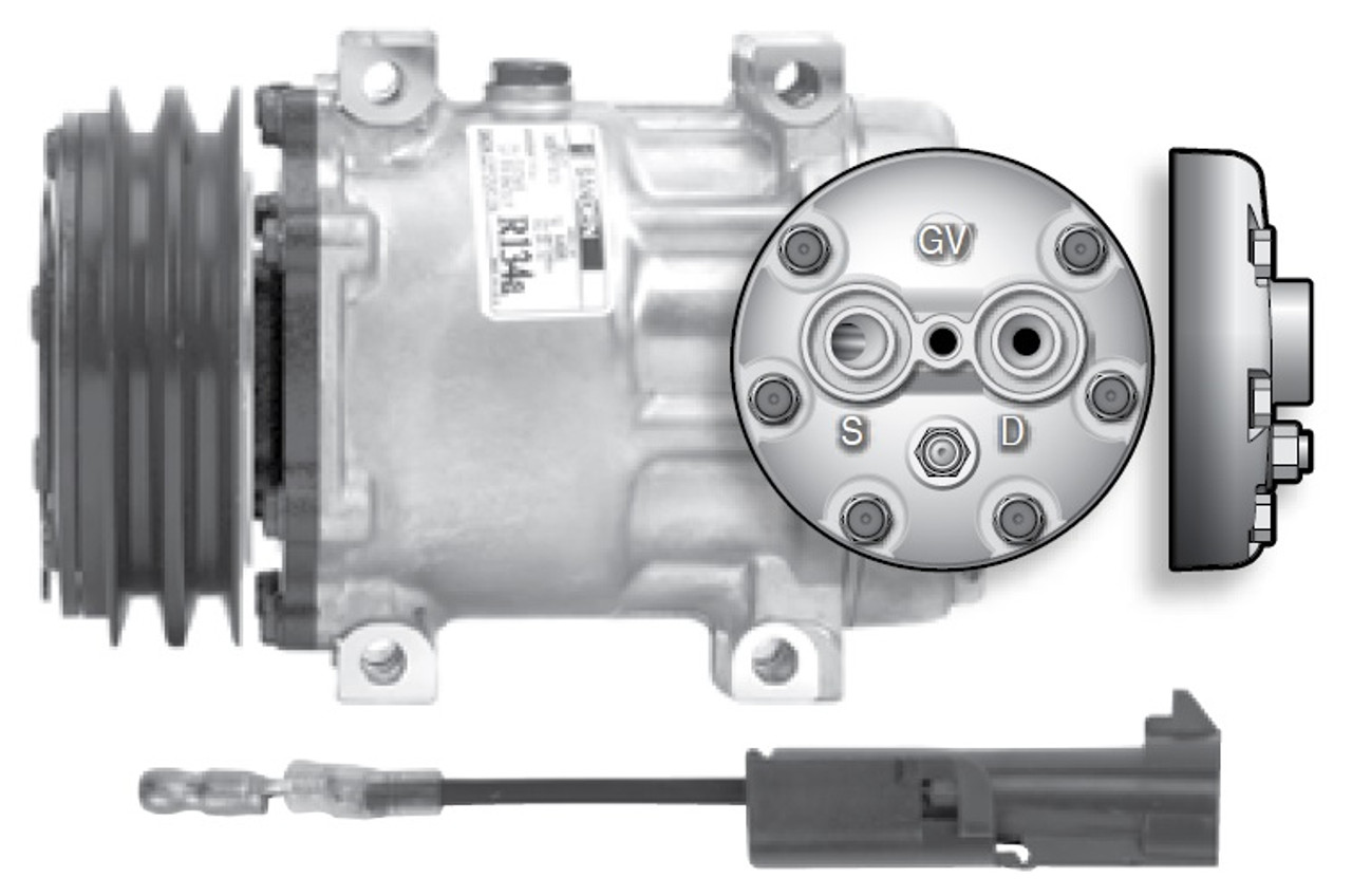 Red Dot Sanden Compressor 75R89462
