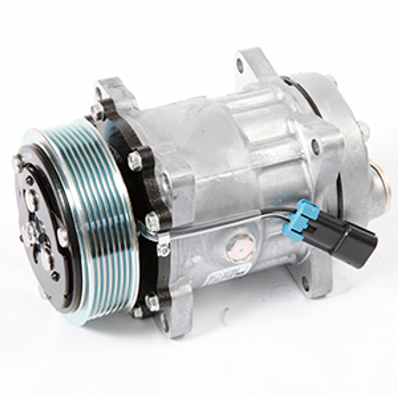 Sanden OEM SD7H15 Compressor 12V R-134a with SJA Head Type and PV7 Clutch  Type - 1401347 by Kysor