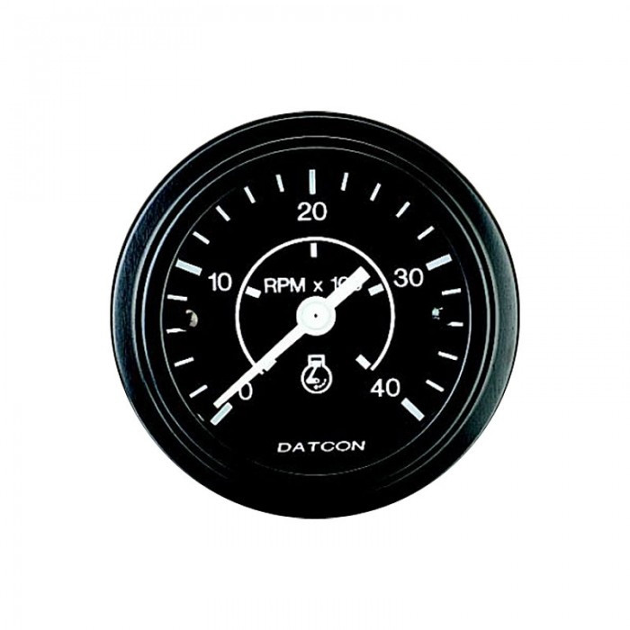 Datcon 2-in. Tachometer Gauge 0-3000 RPM Black 106474