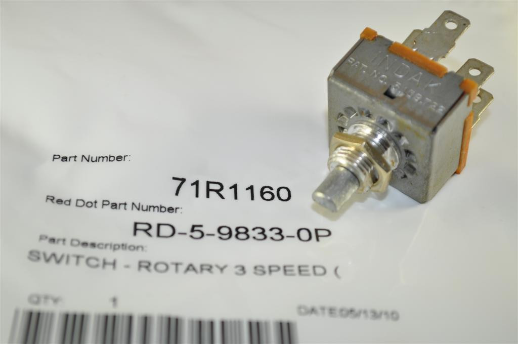 Red Dot Rotary Switch 71R1160 / RD-5-9833-0P
