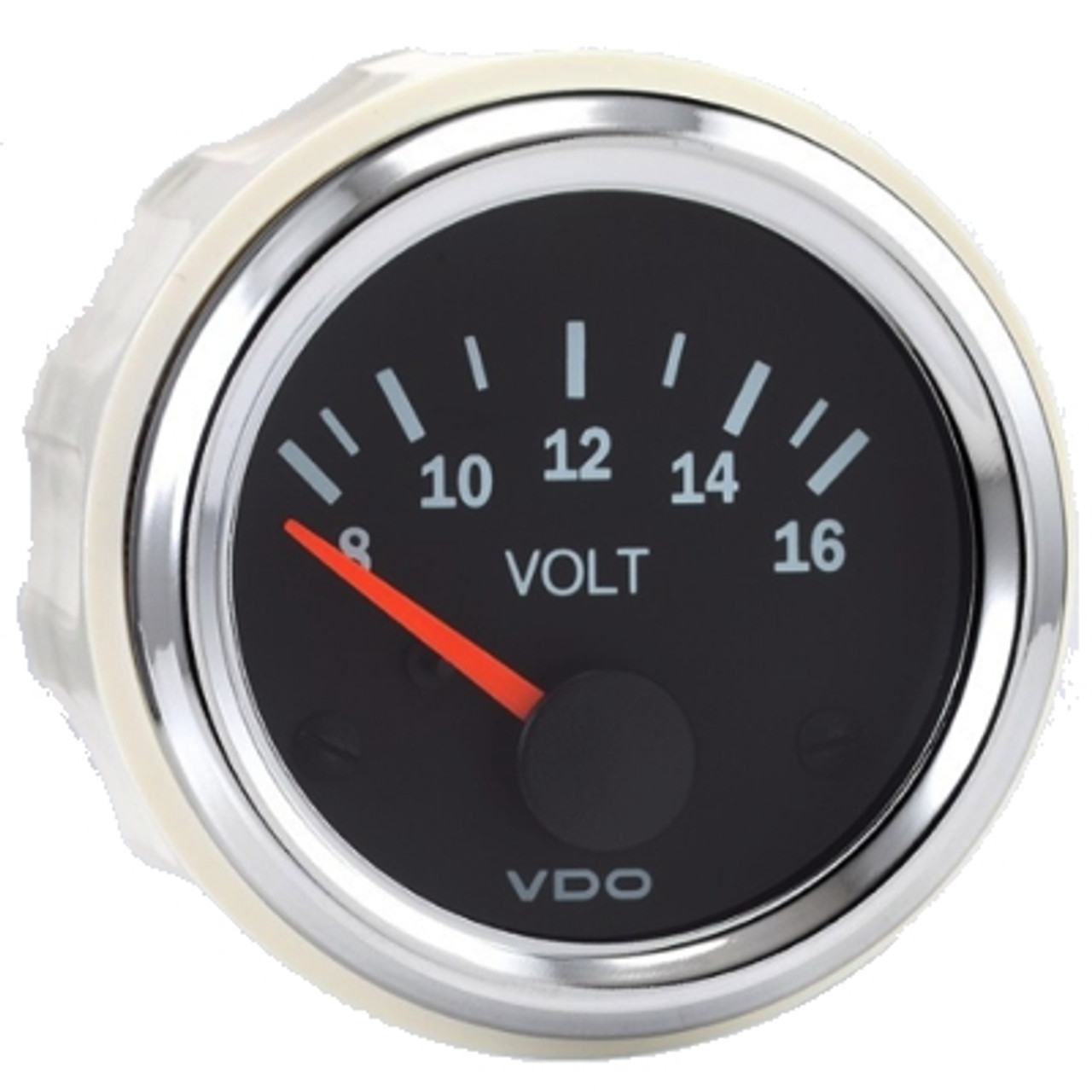 VDO Vision Chrome 16 Voltmeter 12V - Bulk Pkg - 332-193B