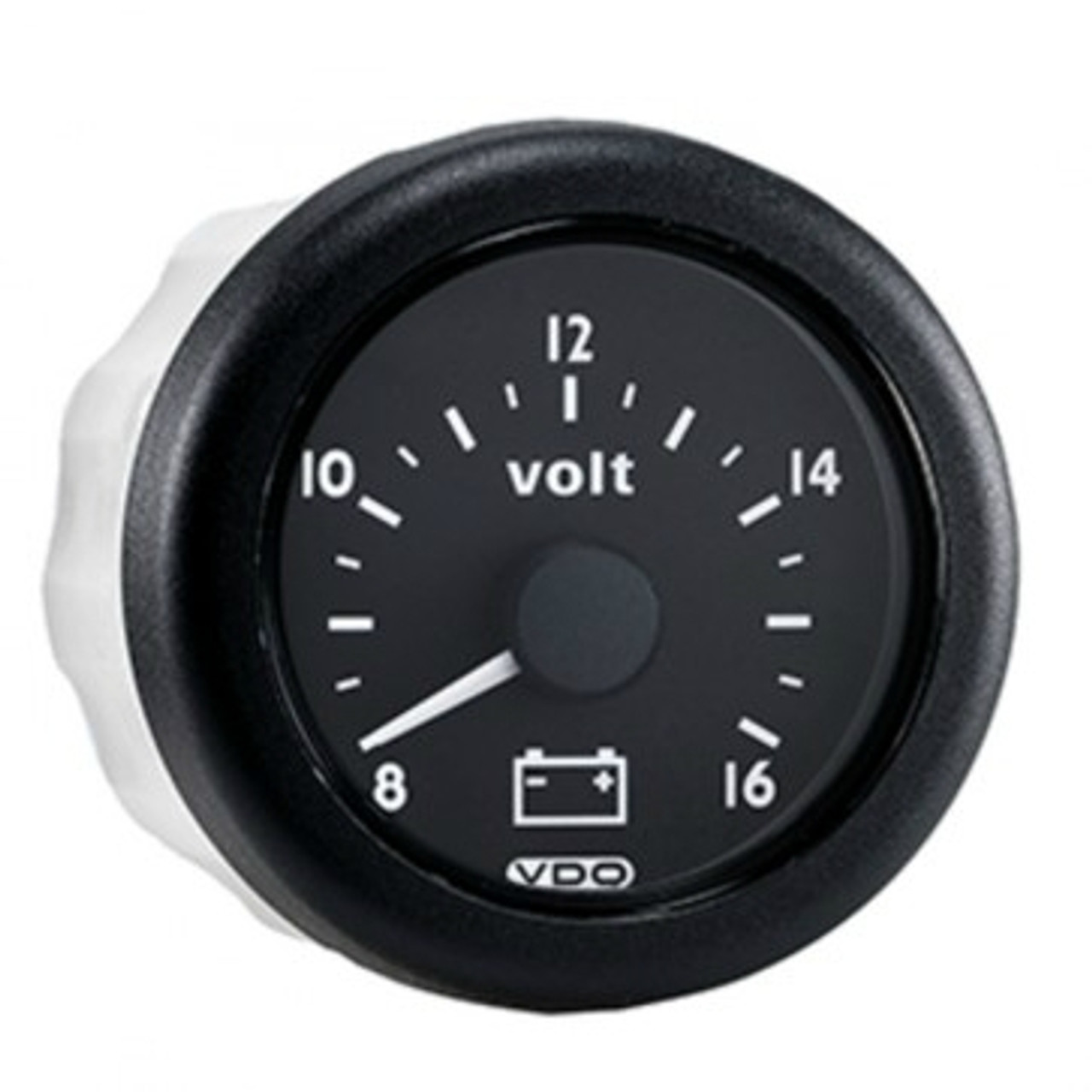 VDO 2-1/16 in. Ocean Link J1939 CAN Voltmeter 12V with Integrated  Waterproof Connector and Harness - N02-413-066-S