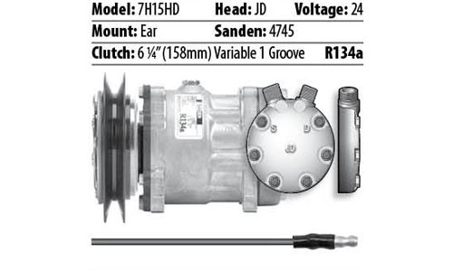 Red Dot 75R8454 Sanden Compressor 24V 75R8454