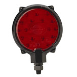 JW Speaker 5 in. Round LED Single-Sided Stop and Tail Light 12-24V with Guard - Red - Model 206 - 0342781