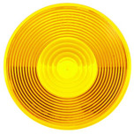 Signal-Stat Yellow Round Acrylic Replacement Lens for Snap Ring Lights Snap-Fit - 9029A by Truck-Lite