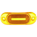 Signal-Stat Yellow Rectangular Polycarbonate Replacement Lens for 1265A with 2 Screw Mount - 8900A by Truck-Lite