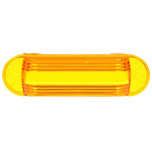 Truck-Lite Yellow Oval Polycarbonate Replacement Lens for Do-Ray Lights and M/C Lights 26312Y and 26317Y - 99050Y
