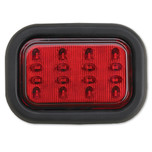 JW Speaker 5 in. x 7 in. Rectangular LED Stop and Tail Light 12-24V with Red Lens and Deutsch Harness - Model 245 - 0343911
