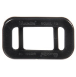 Truck-Lite Black PVC Rectangular Open Back Grommet for 15 Series and 1.5 x 3 in. Lights - 15702