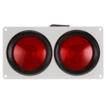 Truck-Lite 40 Series Right Hand Side Incandescent Stop/Turn/Tail Light Module 12V with Black PVC Mount - 40743