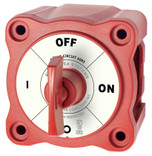 Blue Sea Systems m-Series Single Circuit Mini ON/OFF Battery Switch 48VDC with Key in Red - 6005