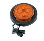 Truck-Lite LED Yellow 10 Series Marker and Clearance PC Rated Grommet Kit with Fit N Forget Plug - 10076Y