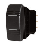 Blue Sea Systems Contura Rocker Switch DPDT Black ON-OFF-ON 12/24V - 8286