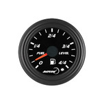 Datcon 0-4/4 Fuel Level Gauge 12V Black DDBI Analog - 112739