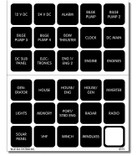 Blue Sea Systems Waterproof DC 30 Black Square Label V2 Kit - 4218