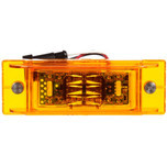 Truck-Lite 21 Series Auxiliary with 59 in. Mating Harness 16 Diode Yellow Rectangular LED Marker Clearance Light 12V - 21090Y