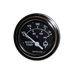 Datcon 52mm Heavy Duty Industrial Electrical Water Temperature Gauge 100-280F 12V with Polished Bezel - 100183