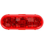 Truck-Lite 60 Series 26 Diode Red Oval LED High Mounted Stop Light Kit 12V with Black Grommet Mount - Bulk Pkg - 60060R3