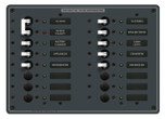 Blue Sea Systems European AC Main Power Distribution Panel 230V AC with 14 Positions - 8564