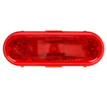 Truck-Lite 60 Series Red Oval LED Rear Turn Signal Light Kit 12V 26 Diode with Black Grommet Mount - 60180R