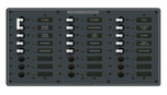 Blue Sea Systems European AC Main Power Distribution Panel 230V AC with 22 Positions - 8565