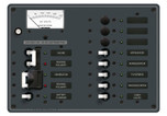 Blue Sea Systems European Source Selector Panel 230V AC AC 2 Sources Plus 9 Positions - 8562