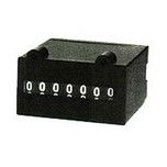 ENM 7-Digit Miniature Electrical Counter 12V DC with Panel Mount - Back of Panel - E4B712H