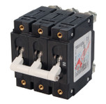 Blue Sea Systems Triple Pole C-Series White Toggle Circuit Breaker 80A - 7289