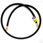 Yellow Jacket PLUS II 3/8 in. Heavy Duty Charging Hose 12 ft. BC-144 3/8 in. Straight x 3/8 in. Straight - Black - 15712