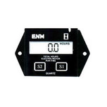 ENM 5-Digit Resettable Self Powered AC/DC Electric Motor Hour Meter 5.5 ft. Wire Length with ENM Logo - Bulk Pkg - MT101R