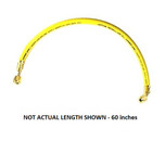 Yellow Jacket PLUS II B 3/8 in. Charging Hose 60 in. BSA-60 1/4 in. Straight x 1/4 in. 45 Degree - Yellow - 20460