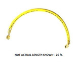 Yellow Jacket PLUS II B 3/8 in. Charging Hose 25 ft. BSA-300 1/4 in. Straight x 1/4 in. 45 Degree - Yellow - 20525