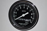 Stewart Warner 10 MPH Speedometer with Chrome Bezel - 550KM
