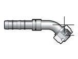 Aeroquip E-Z Clip 45 Degree Female Rotolock Compressor Fitting with No. 8 Hose Size - Red Dot 75R75218 - RD-5-11829-1P